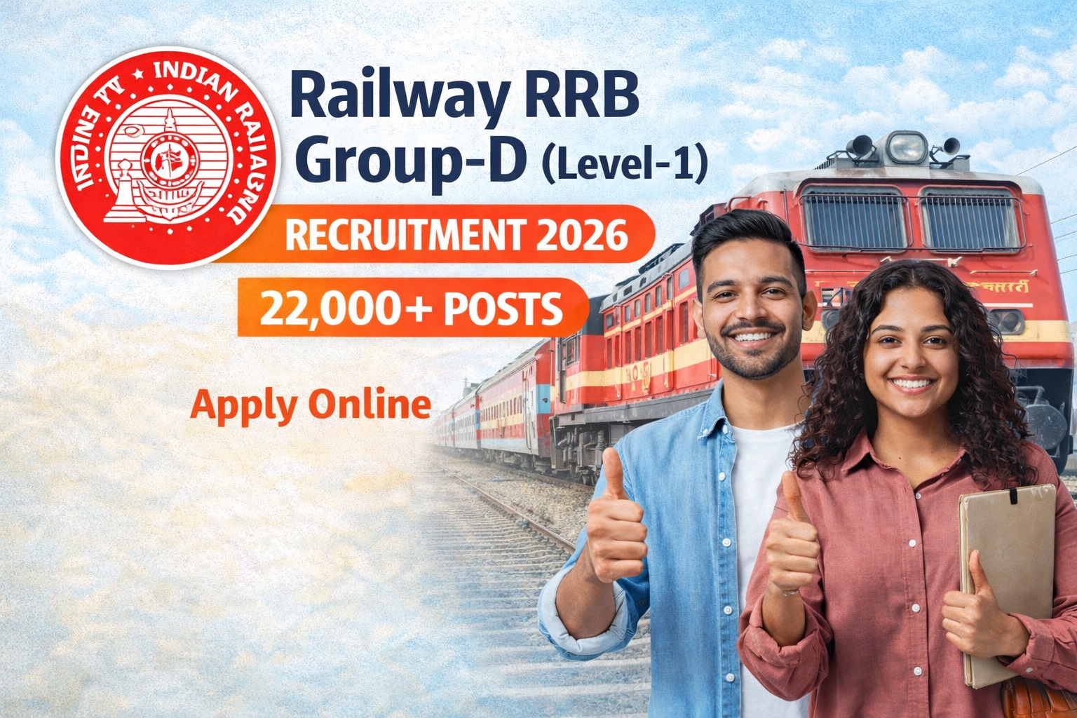 Railway RRB Group D Recruitment 2026 Apply Online