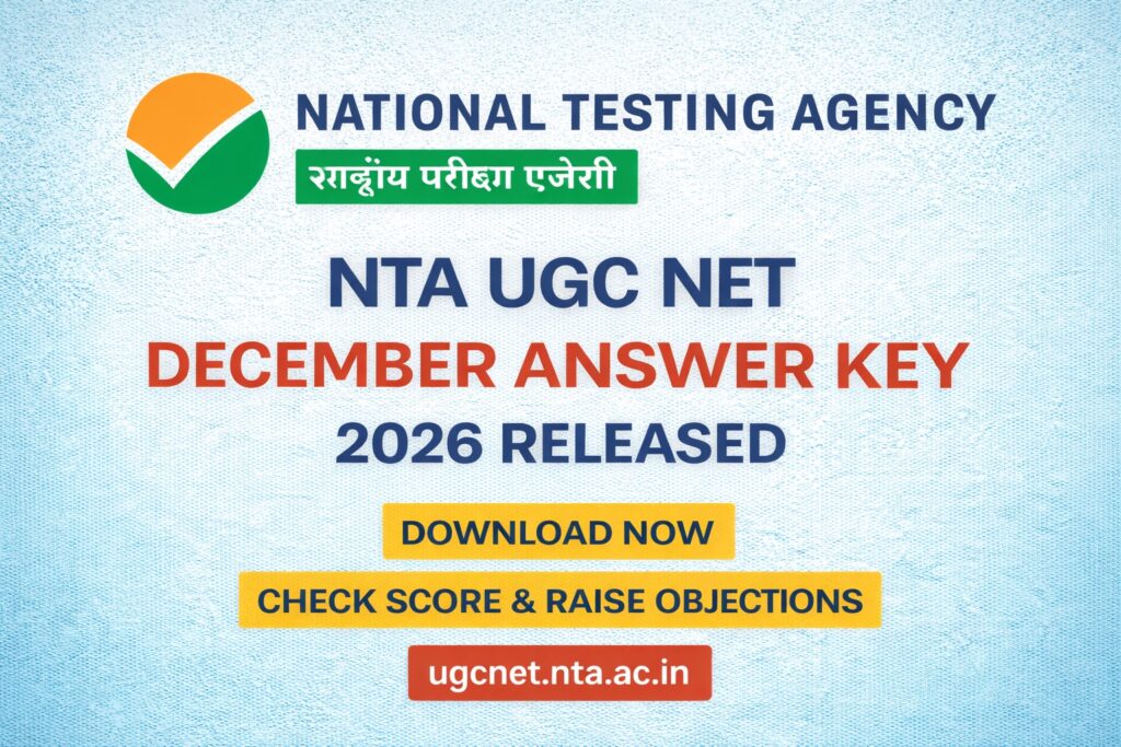 NTA UGC NET December Answer Key 2026