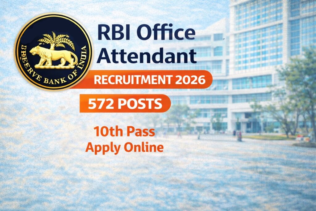 RBI Office Attendant Recruitment 2026
