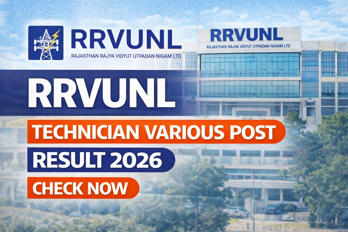 RRVUNL Technician Result 2026