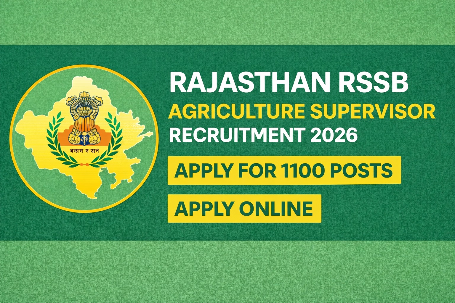 RSSB Agriculture Supervisor Recruitment 2026