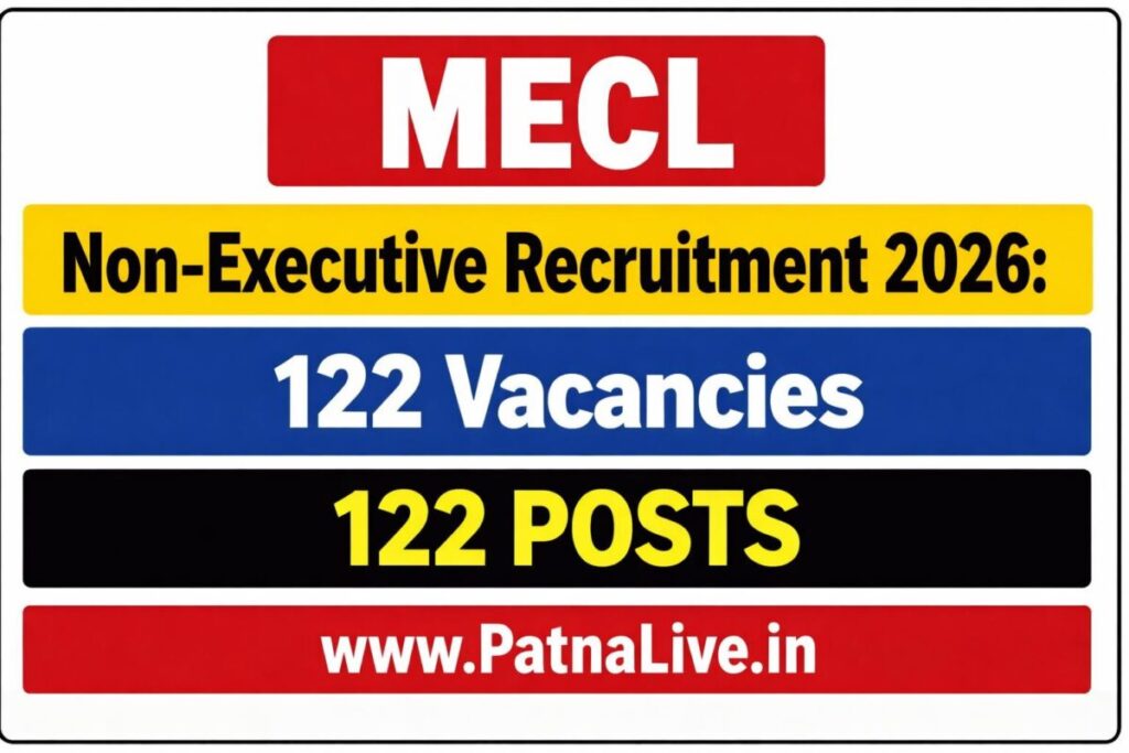 MECL Non-Executive Recruitment 2026: 122 Vacancies